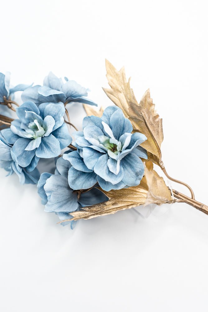 Blue Delphiniums Artificial Flower Stem - Greenery MarketArtificial Flora85318 - BL