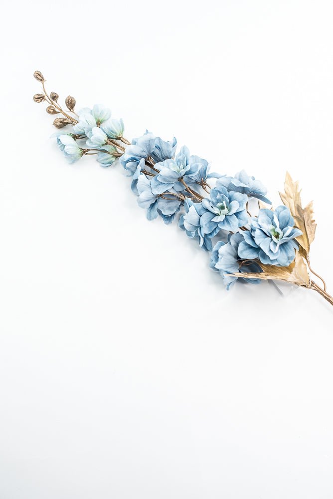 Blue Delphiniums Artificial Flower Stem - Greenery MarketArtificial Flora85318 - BL
