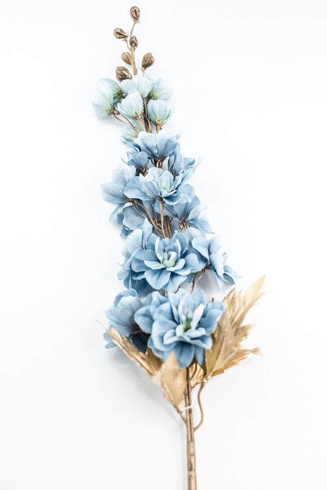 Blue Delphiniums Artificial Flower Stem - Greenery MarketArtificial Flora85318 - BL