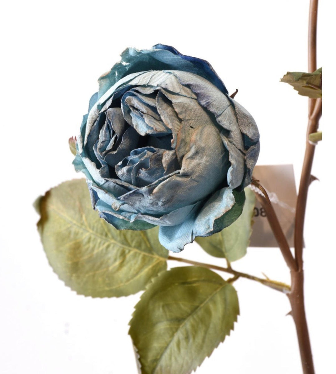 Blue dried look rose spray - Greenery Marketartificial flowers149081