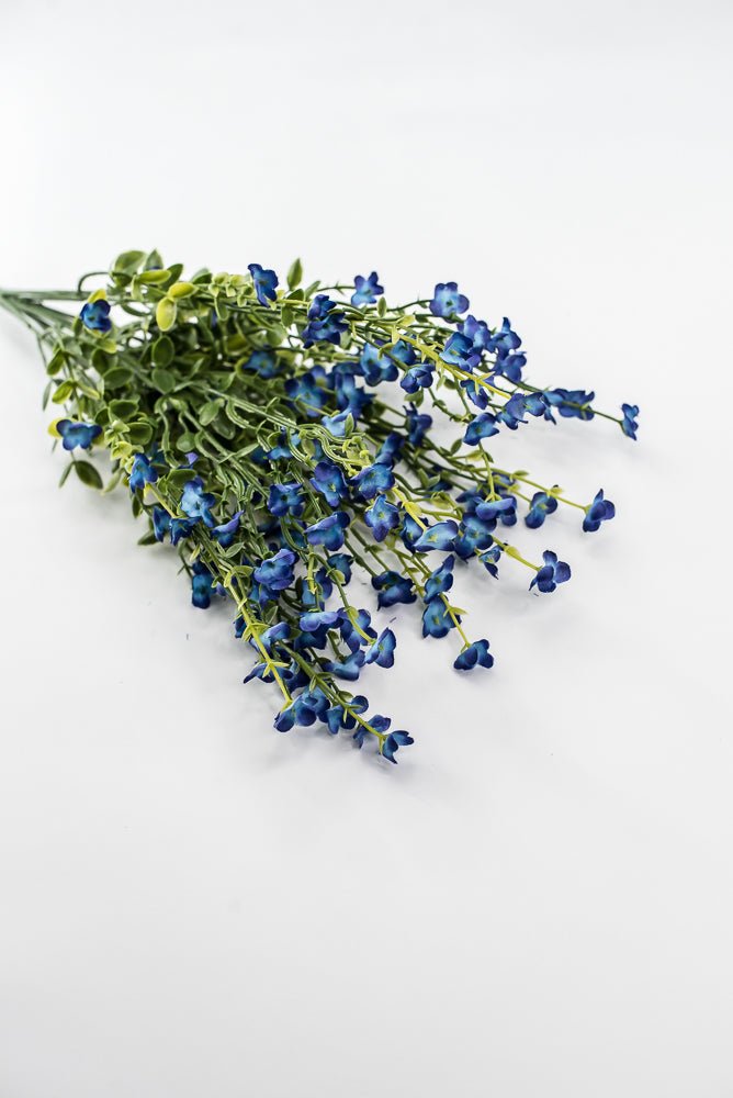 Blue filler flower and greenery bush - Greenery Marketartificial flowers83416-BL