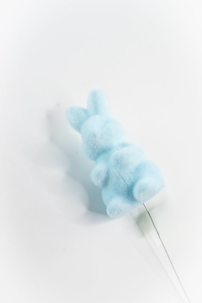 Blue Flocked Bunny Pick - 12" - Greenery Market63996BL