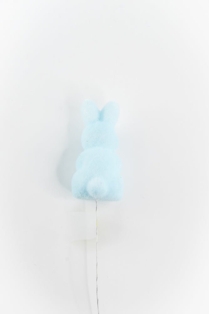 Blue Flocked Bunny Pick - 12" - Greenery Market63996BL