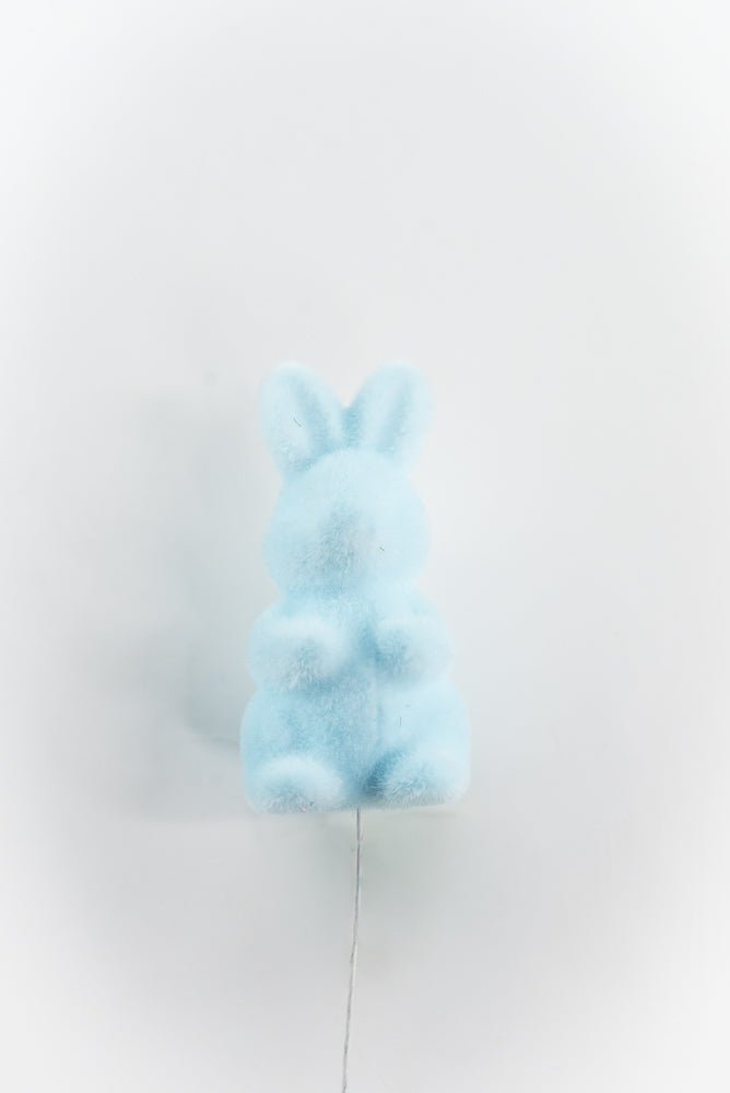 Blue Flocked Bunny Pick - 12" - Greenery Market63996BL