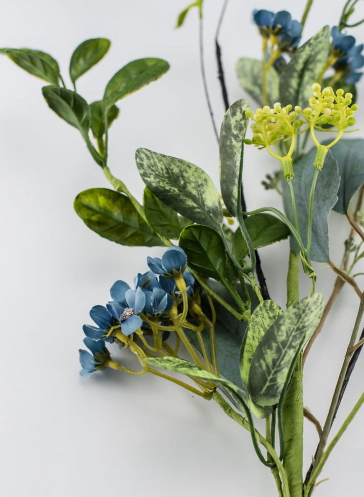 Blue flower and greenery - Greenery MarketArtificial Flora63460BL