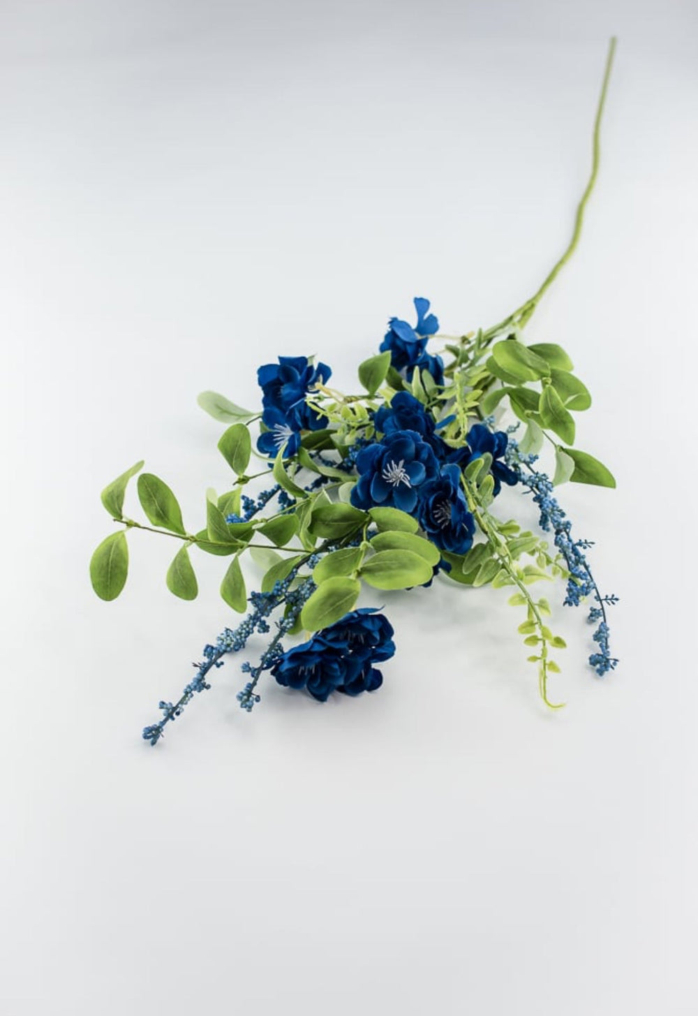 Blue flower blossom spray - Greenery MarketArtificial FloraGM4333BL