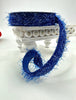 Blue fuzzy 1” farrisilk wired ribbon - Greenery MarketRibbons & TrimRS043-26