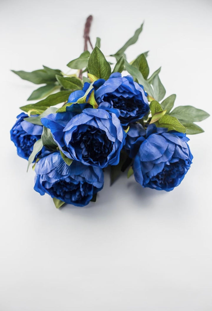 Blue garden peony bush - Greenery Marketartificial flowers27177