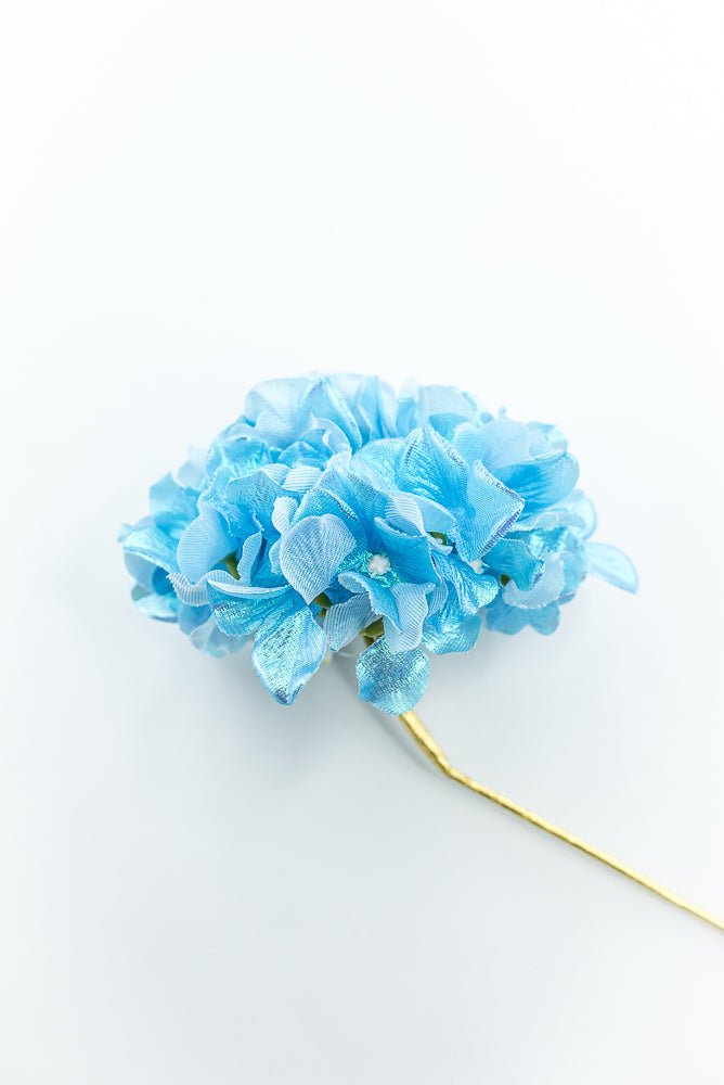 Blue Glossy Hydrangea Stem - Greenery Market86305BL