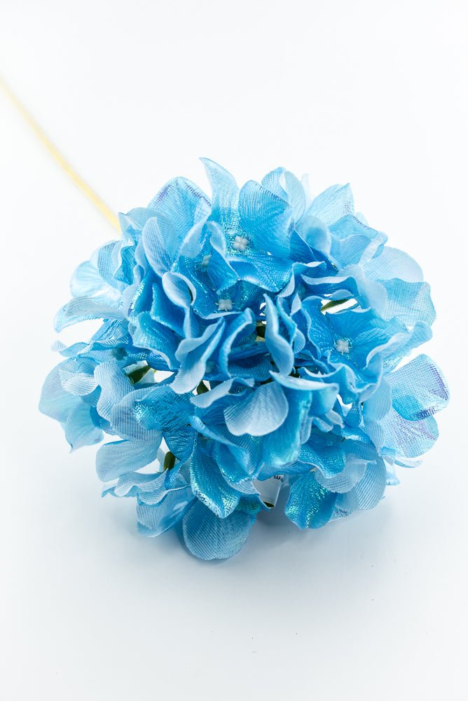 Blue Glossy Hydrangea Stem - Greenery Market86305BL