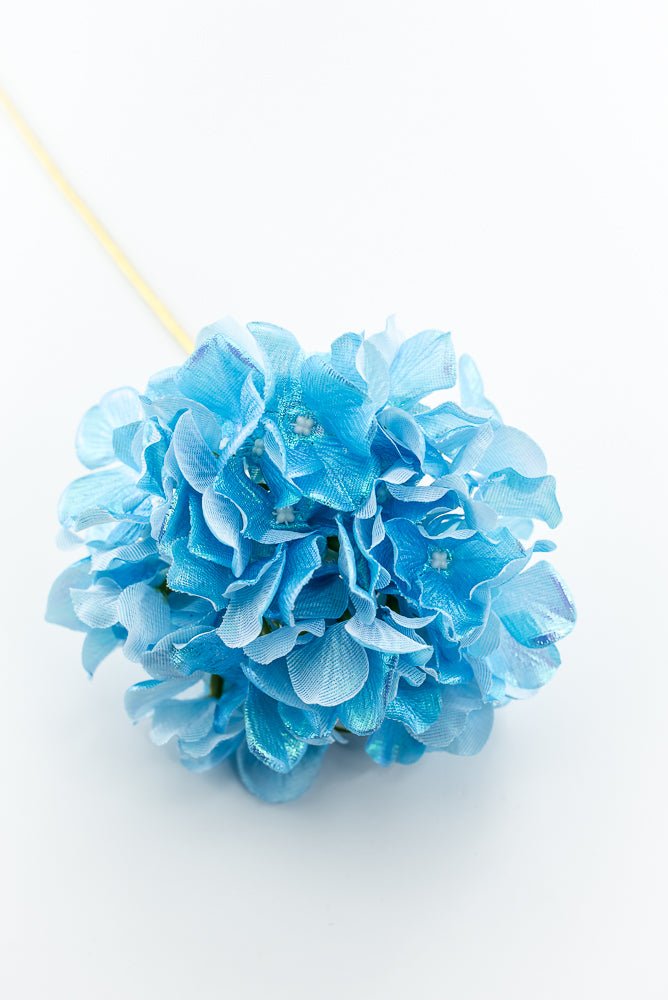 Blue Glossy Hydrangea Stem - Greenery Market86305BL