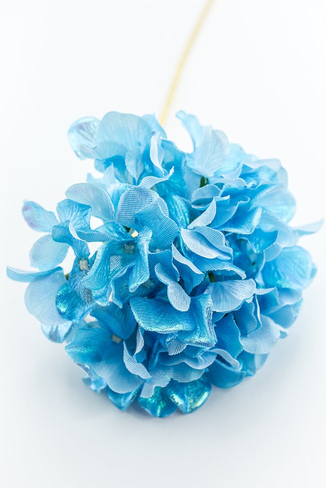 Blue Glossy Hydrangea Stem - Greenery Market86305BL