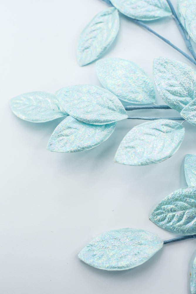 Blue Glossy Leaves Spray - Greenery Market86296BL