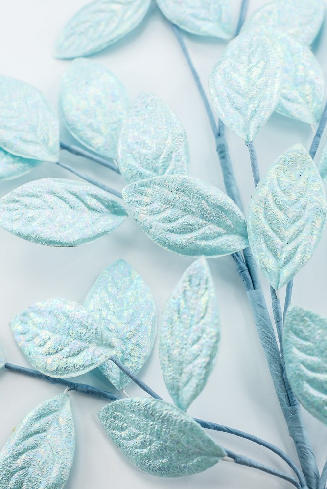 Blue Glossy Leaves Spray - Greenery Market86296BL