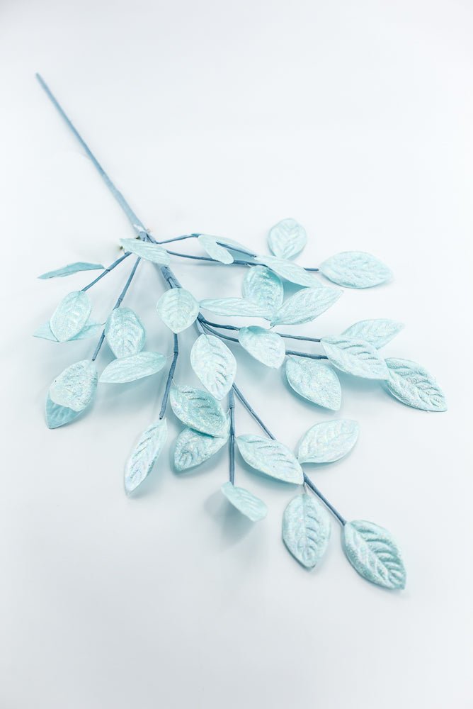 Blue Glossy Leaves Spray - Greenery Market86296BL