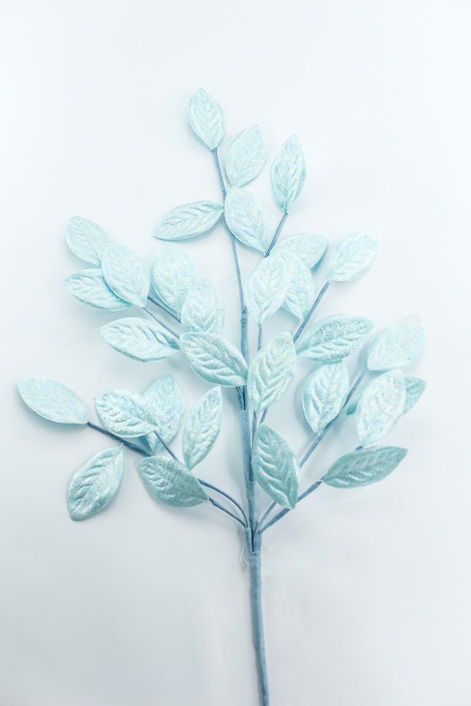 Blue Glossy Leaves Spray - Greenery Market86296BL