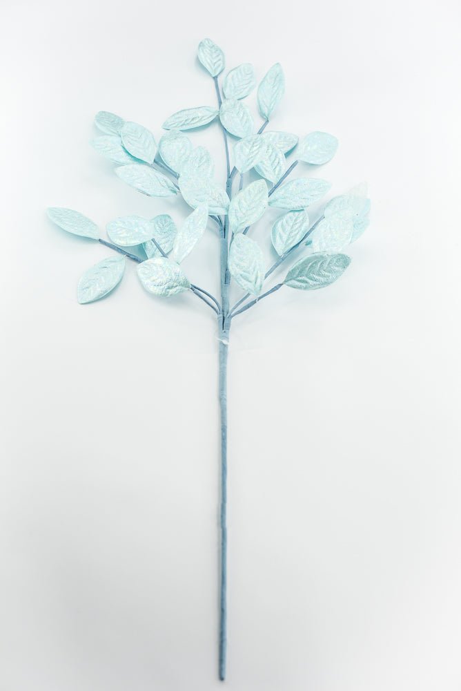 Blue Glossy Leaves Spray - Greenery Market86296BL
