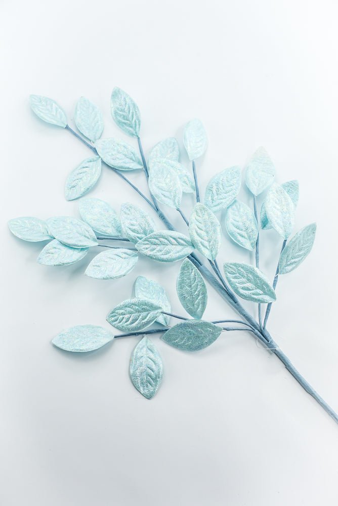 Blue Glossy Leaves Spray - Greenery Market86296BL