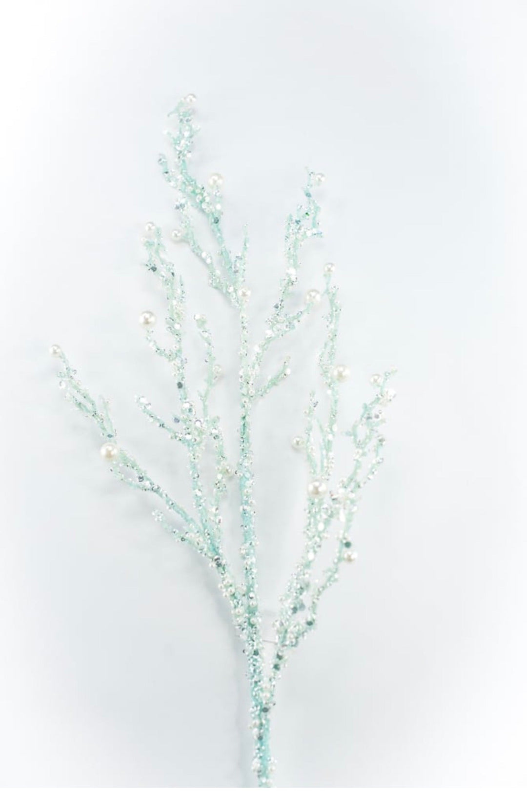 Blue Iced Pearl Twig Spray - Greenery Market40283-BL