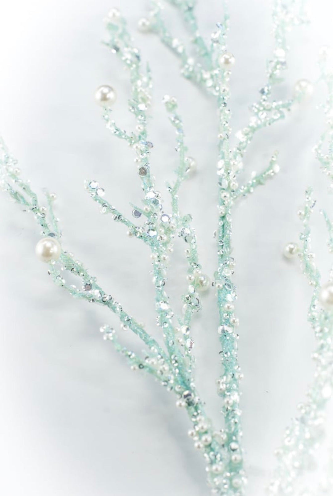 Blue Iced Pearl Twig Spray - Greenery Market40283-BL
