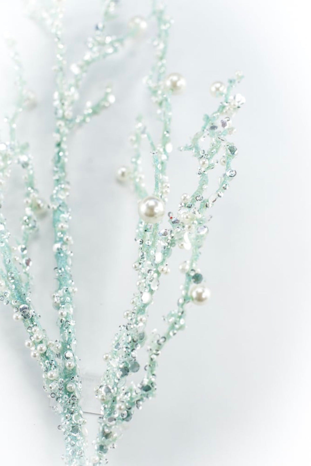 Blue Iced Pearl Twig Spray - Greenery Market40283-BL