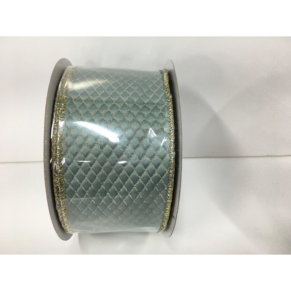 Blue Lattice Ribbon - 2.5" - Greenery MarketRibbon212060