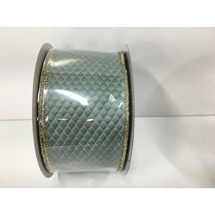 Blue Lattice Ribbon - 2.5" - Greenery MarketRibbon212060