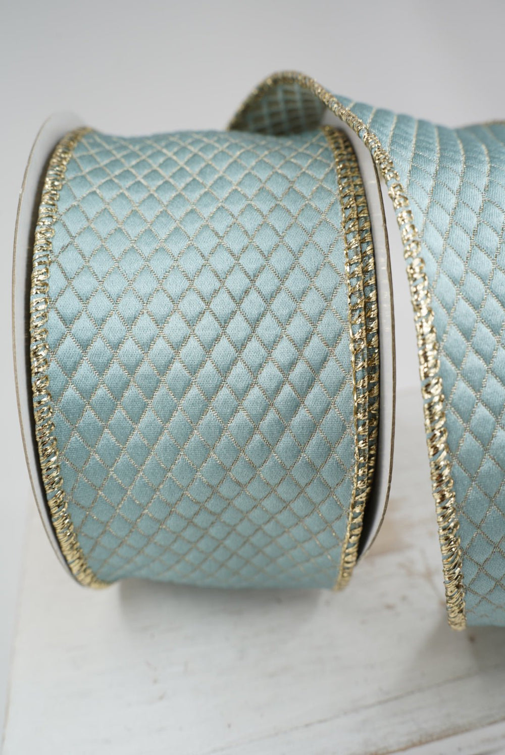Blue Lattice Ribbon - 2.5" - Greenery MarketRibbon212060