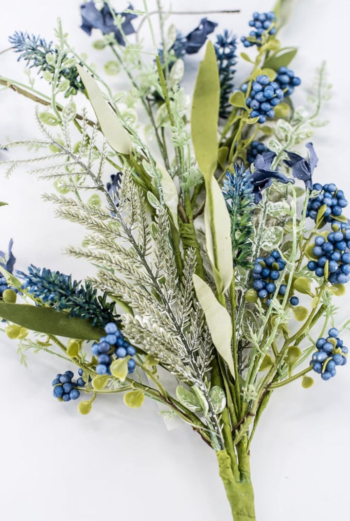 Blue Lavender And Berry Spray - 23" - Greenery MarketArtificial Flora60919-BL