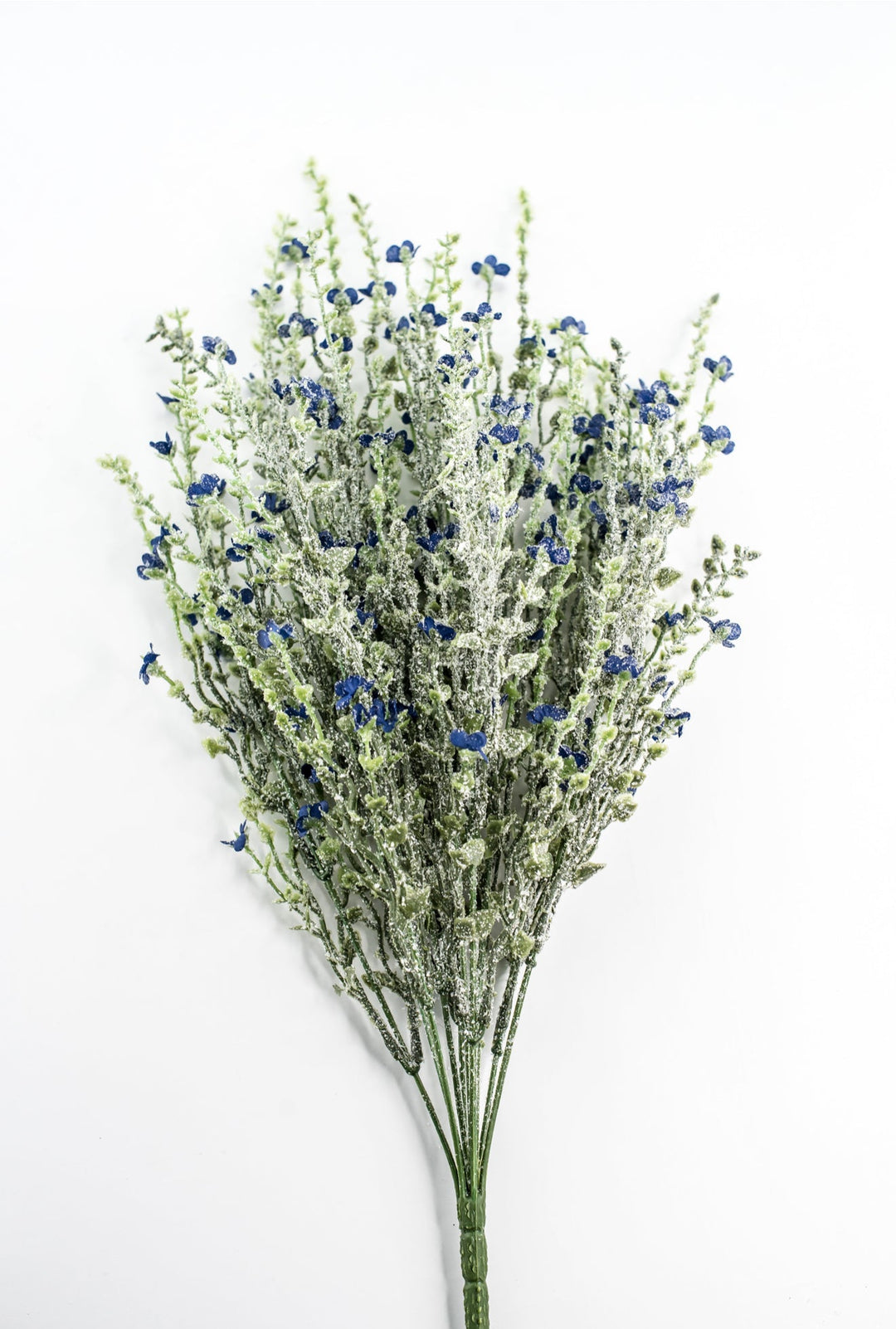 Blue Mini Filler Flower And Iced Greenery Bush - Greenery Market85263-BL
