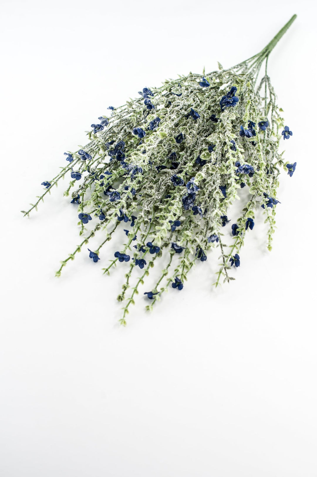 Blue Mini Filler Flower And Iced Greenery Bush - Greenery Market85263-BL