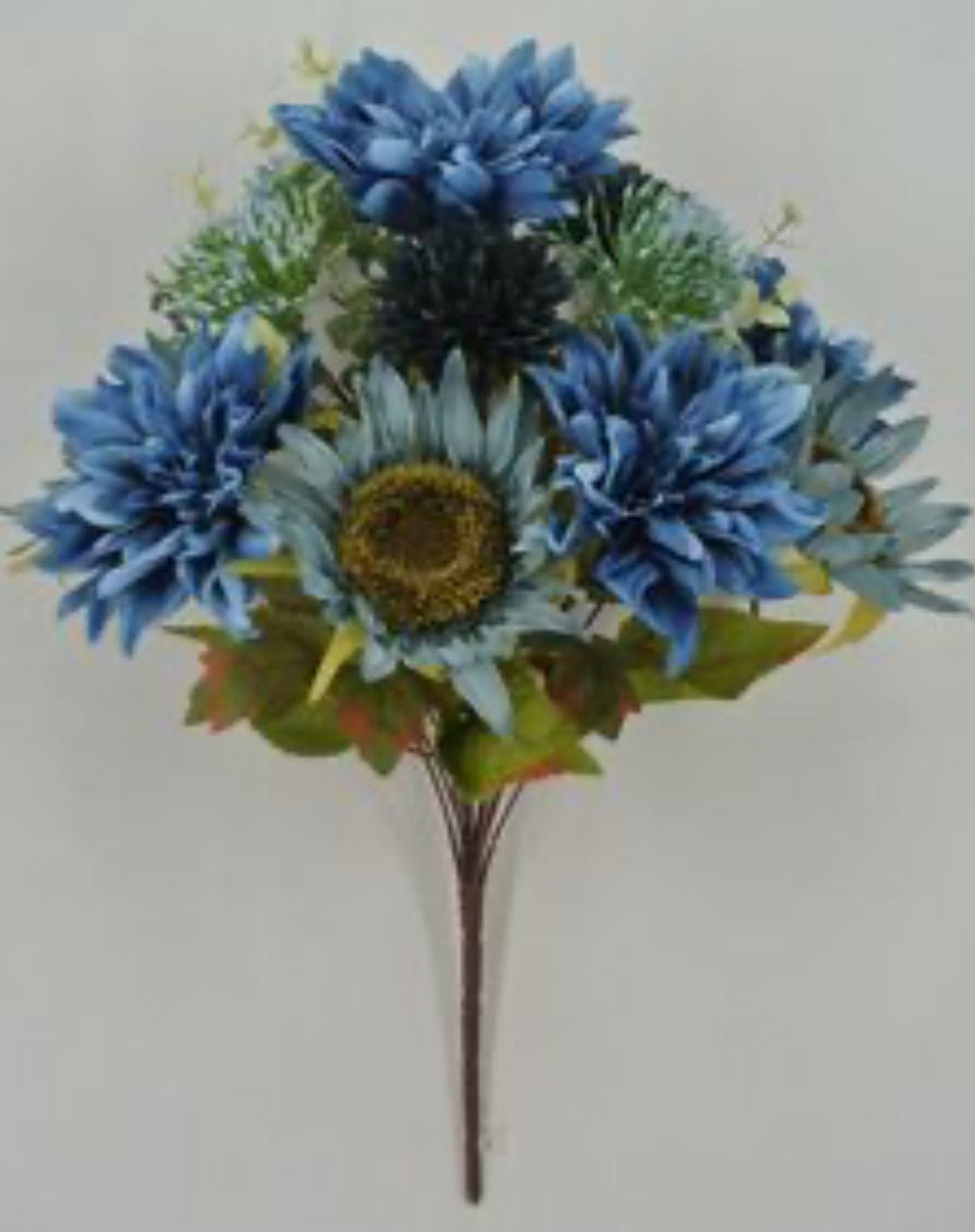 Blue Mixed Dahlia Sunflower - Greenery Market83614-BL
