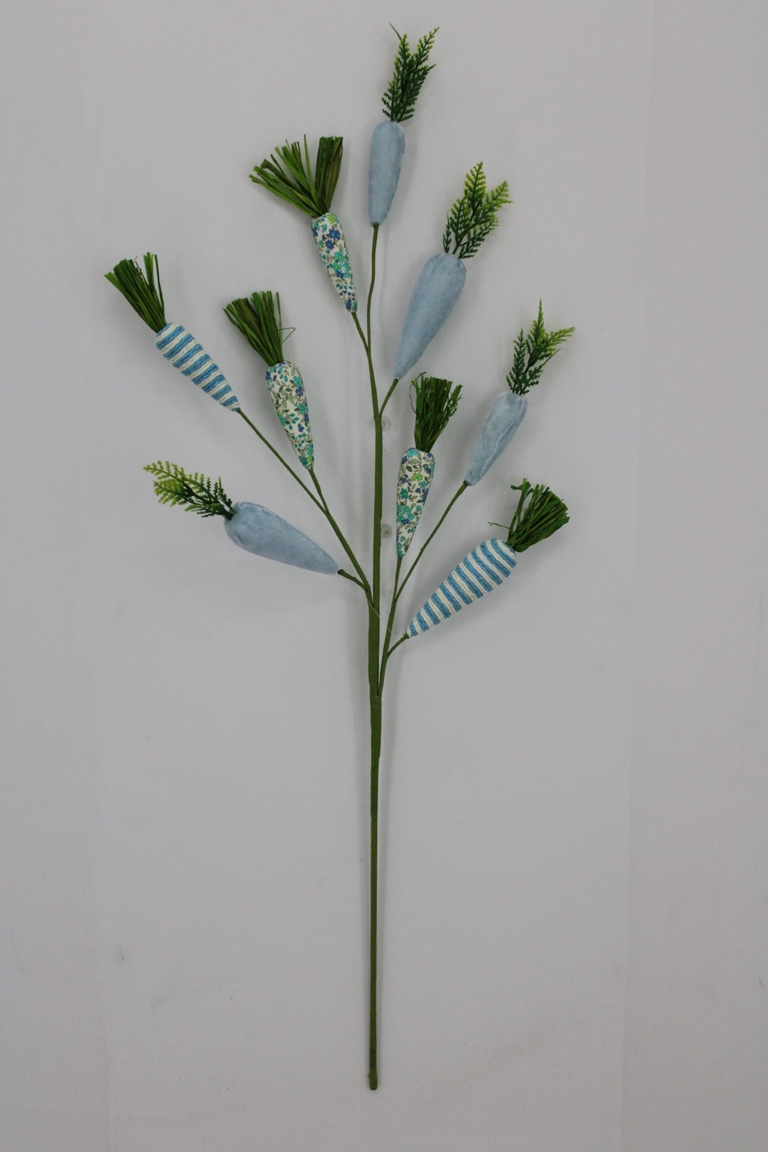 Blue Mixed Fabric Carrot - 27" - Greenery Market65448-BL