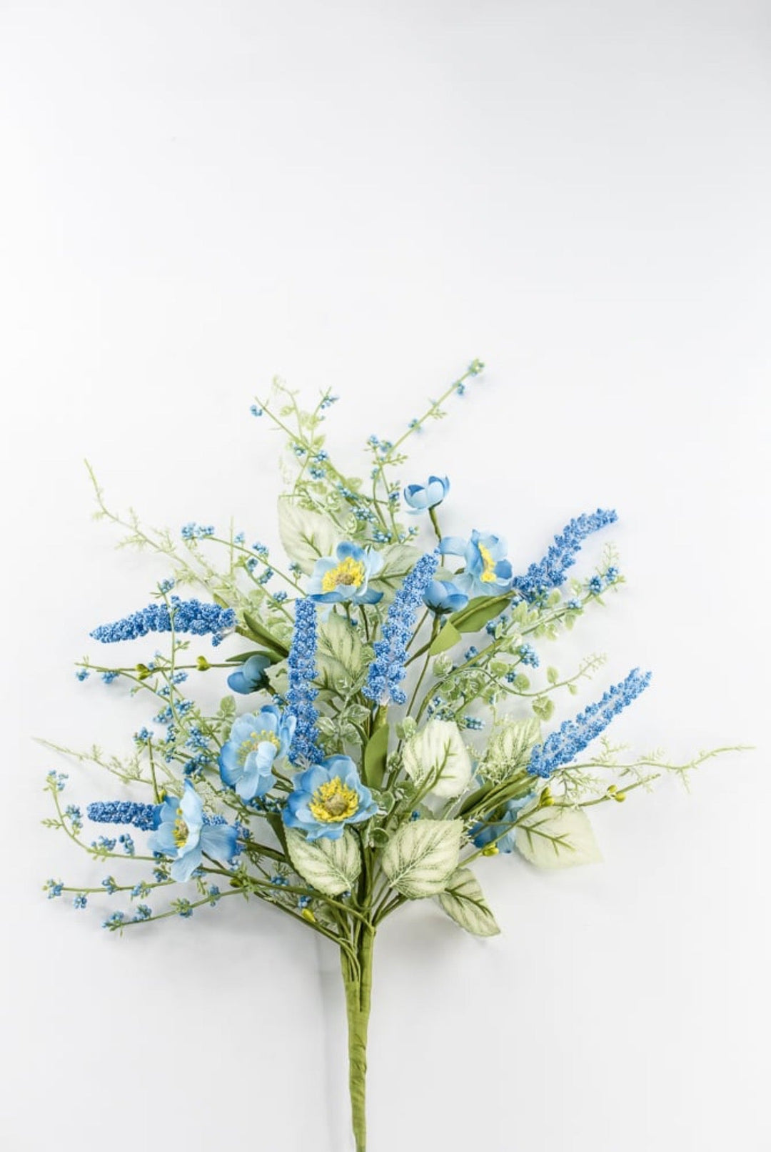 Blue Mixed Meadow Flowers Spray - 30.5" - Greenery Market40435-BL