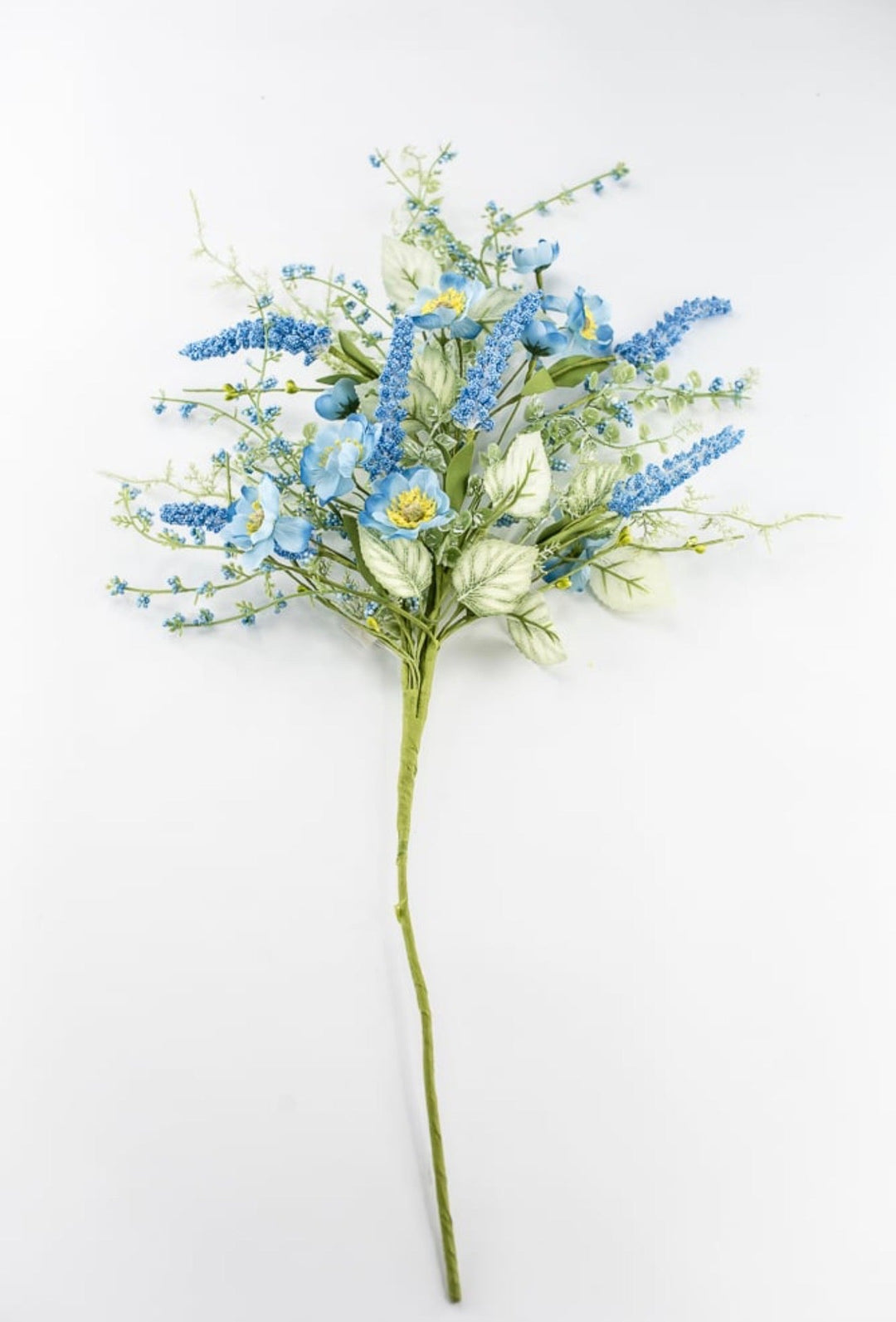 Blue Mixed Meadow Flowers Spray - 30.5" - Greenery Market40435-BL