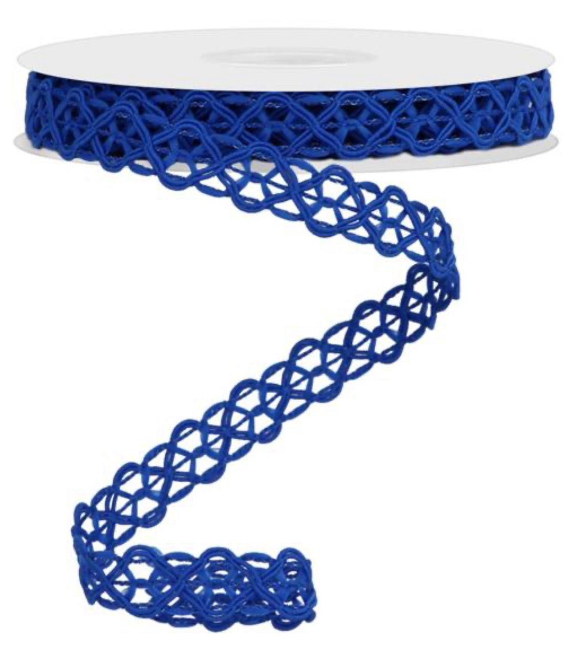 Blue open weave 5/8” wired ribbon - Greenery MarketRibbons & TrimRN586125