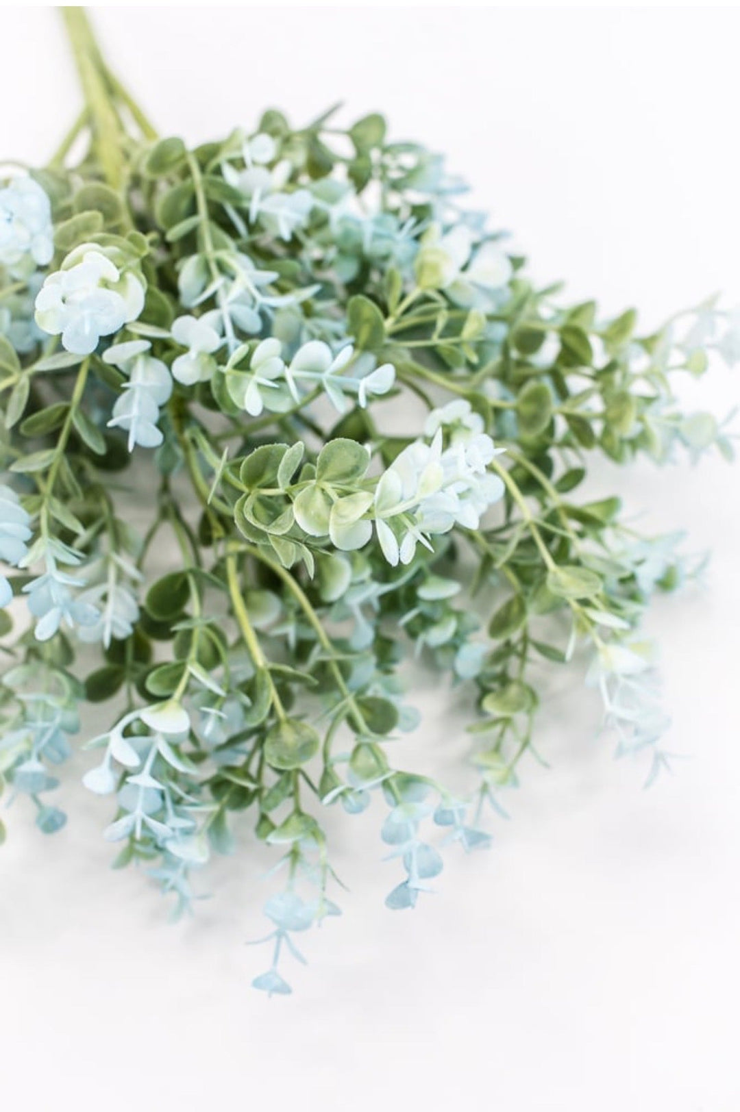 Blue Plastic Eucalyptus Bush - 17" - Greenery Market65467-BL