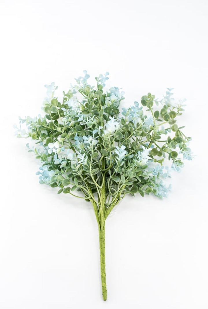 Blue Plastic Eucalyptus Bush - 17" - Greenery Market65467-BL