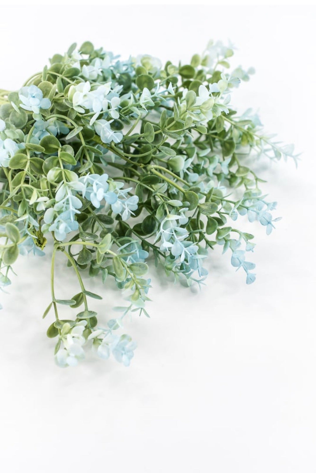 Blue Plastic Eucalyptus Bush - 17" - Greenery Market65467-BL
