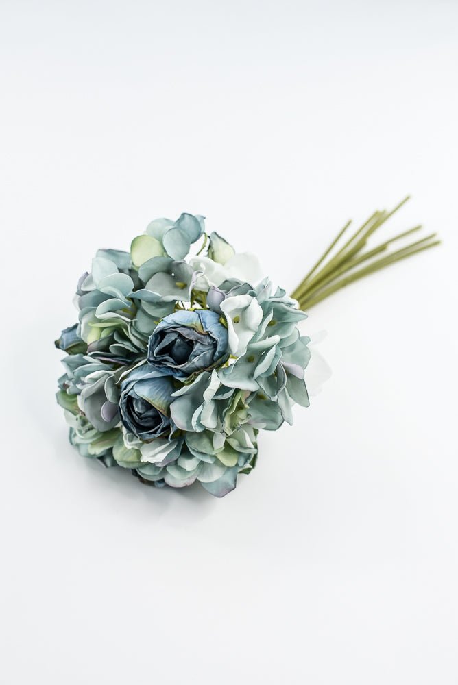 Blue Rose And Hydrangeas bundle - Greenery Marketartificial flowers28647