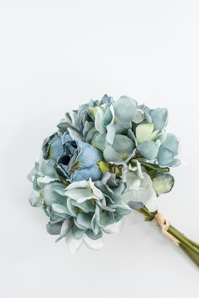 Blue Rose And Hydrangeas bundle - Greenery Marketartificial flowers28647