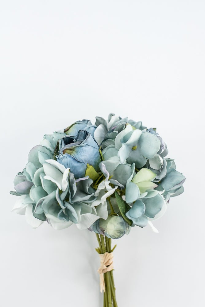 Blue Rose And Hydrangeas bundle - Greenery Marketartificial flowers28647