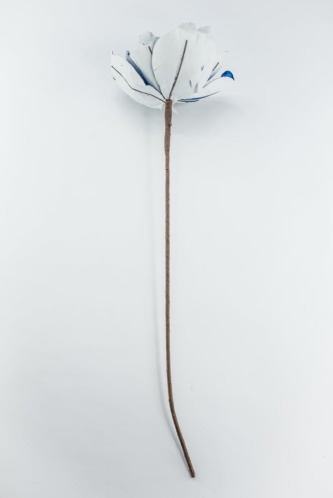 Blue Sequin / Pearl Magnolia Spray - 21" - Greenery MarketXG1116B