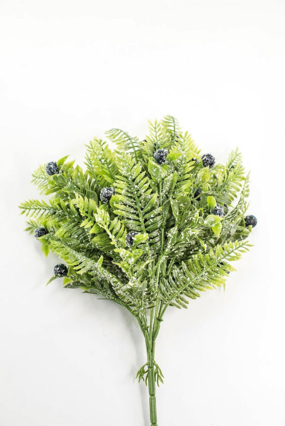 Blue Snowed Mixed Leaf & Red - Greenery Market32148-BL
