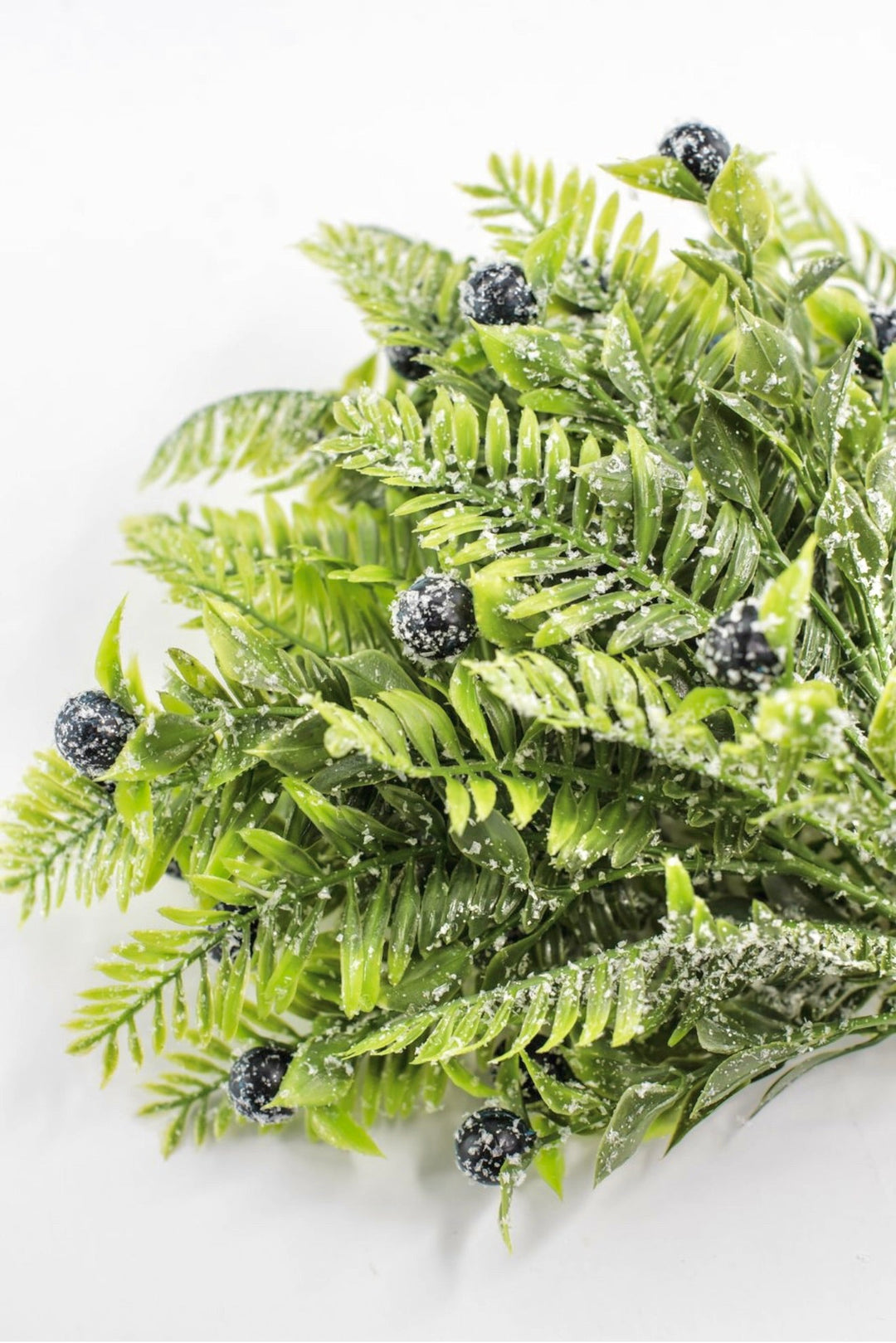 Blue Snowed Mixed Leaf & Red - Greenery Market32148-BL