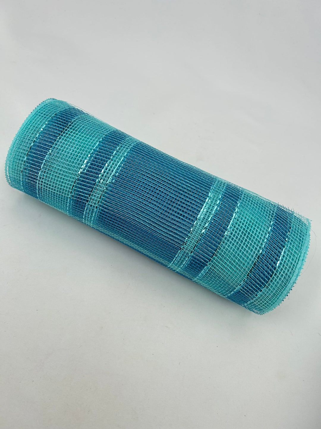 Blue stripe deco mesh 10” - Greenery MarketDeco mesh