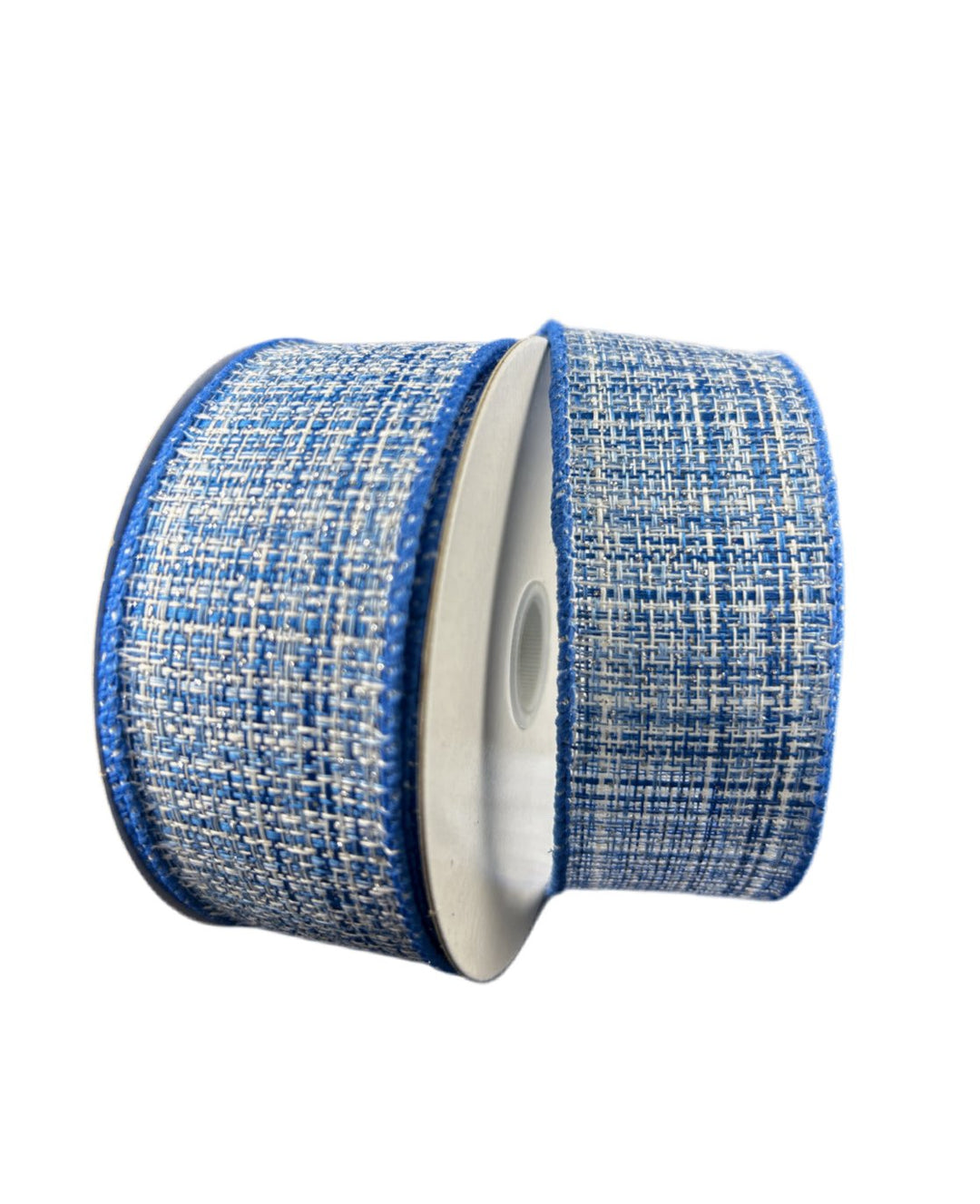 Blue tweed wired ribbon, 1.5" - Greenery MarketWired ribbon72414 - 09 - 25