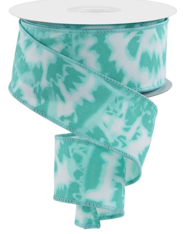 Blue Watercolor wired ribbon 1.5” - Greenery MarketWired ribbonRGE124034