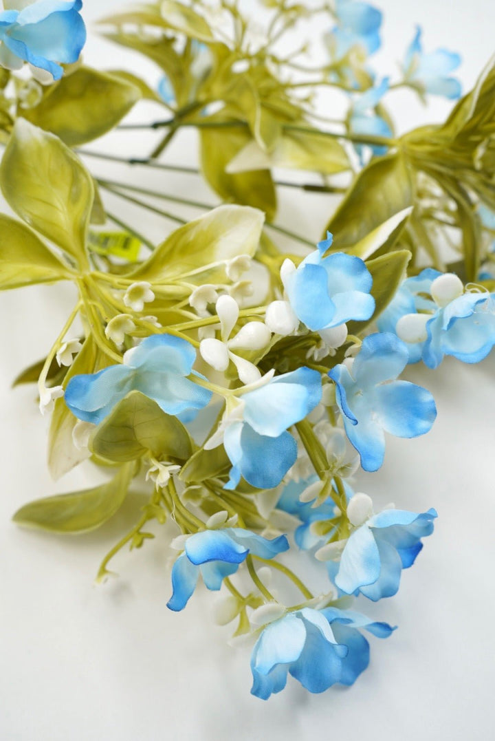 Blue Wild Flower Bush - Greenery Market35180BL
