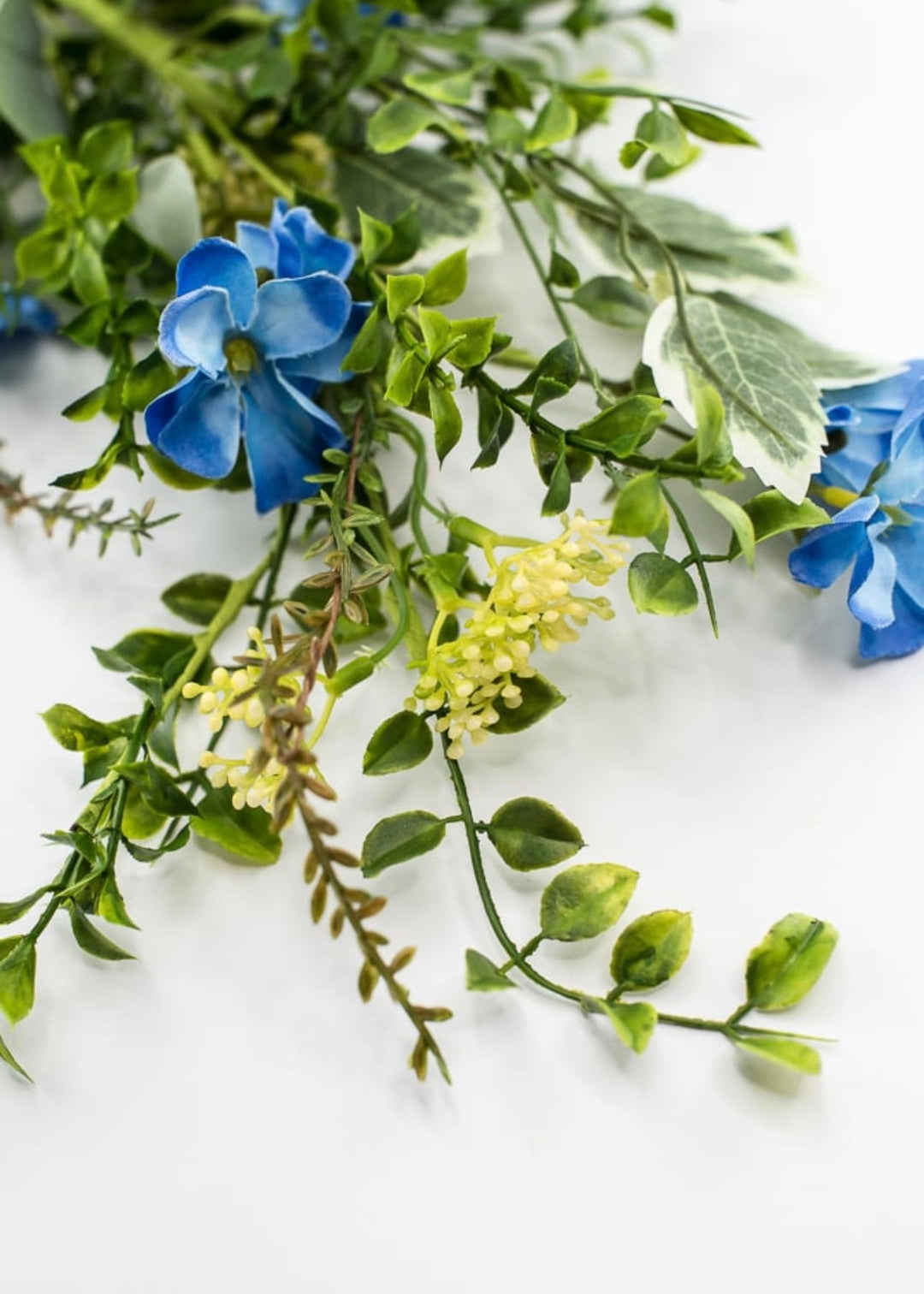 Blue wildflower spray with greenery - Greenery Market63250BL